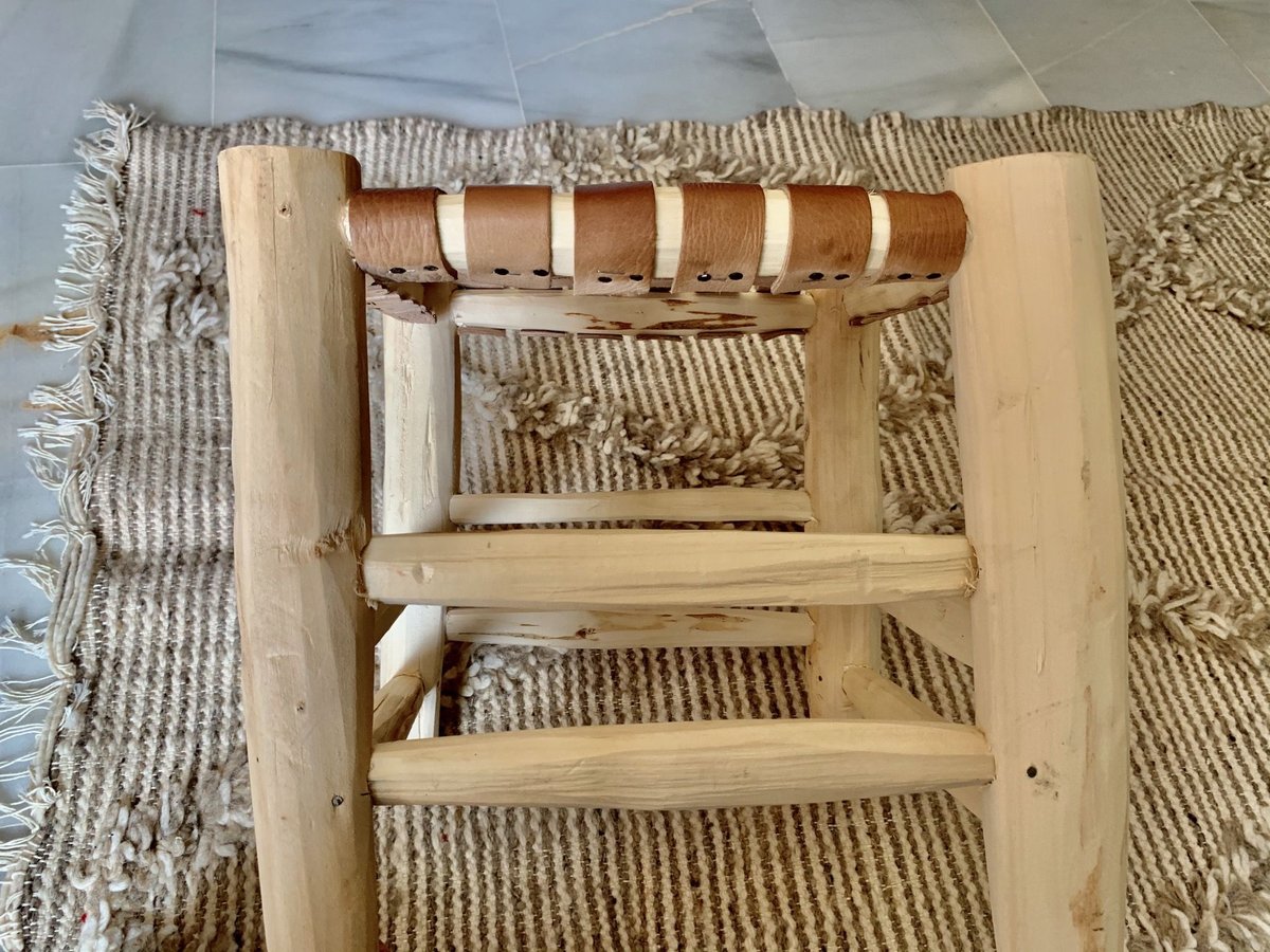 モロッコ 牛革 スツール stool 椅子 2 | Boawid