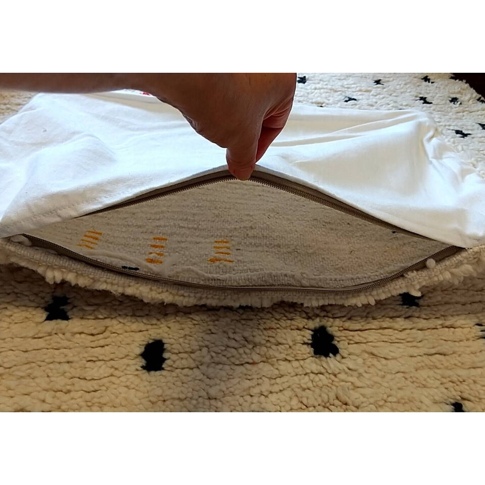 モロッコ　アジラル　クッションカバー　プフ　ラグ 172 2点 モロッコ アジラル クッション プフ pouf 2 | Boawid