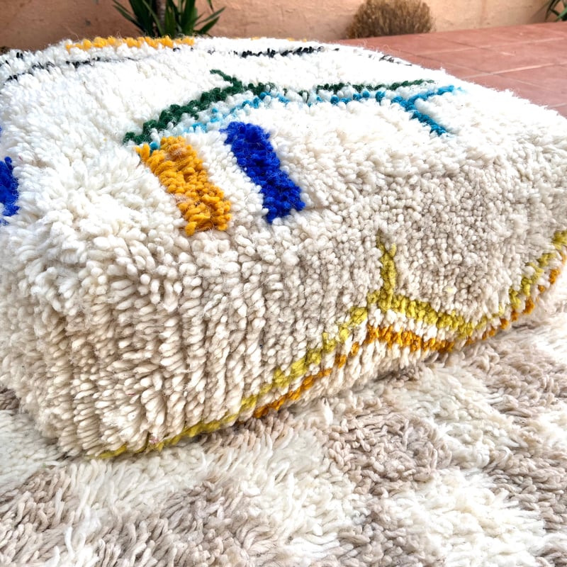 モロッコ プフ pouf アジラル オットマン クッション ラグ 135 【公式