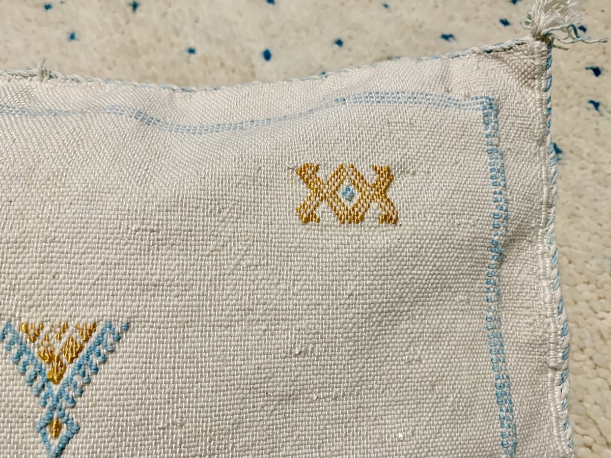 モロッコ製 カクタスシルク サブラ クッションカバー 約45×47cm サブラ・カクタスクッションカバー070 | Morocco Cushion