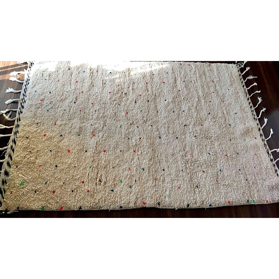 【新品】ドット柄のベニワレン モロッコラグ 玄関マット モロッコ ベニワレン Beniourain ラグ ドット柄 カラフル | Boawid