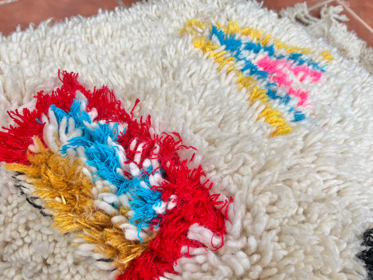 ★未使用 モロッコ プフ pouf アジラル　オットマン クッションラグ モロッコ プフ pouf アジラル オットマン クッション ラグ 139 | Boawid