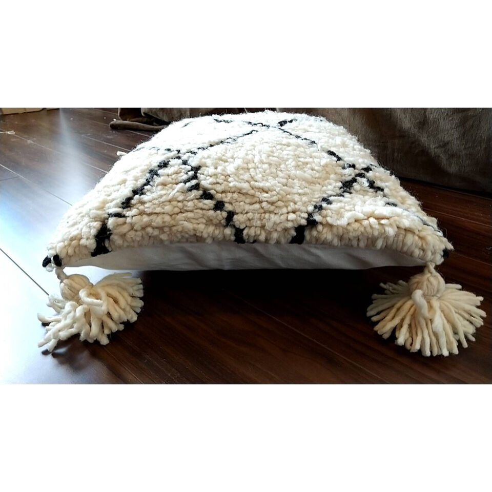 モロッコ ベニワレン Beniourain クッションカバー 白 2 | Boawid