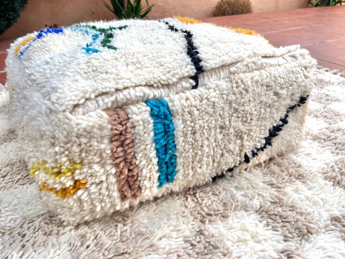 モロッコ　プフ　pouf アジラル　オットマン クッション　ラグ　142 モロッコ プフ pouf アジラル オットマン クッション 2 | Boawid