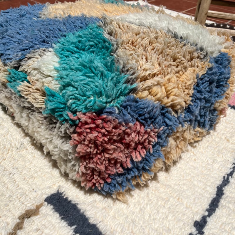 モロッコ　プフ　pouf アジラル　オットマン クッション　ラグ　143 モロッコ プフ pouf アジラル オットマン クッション ラグ 143