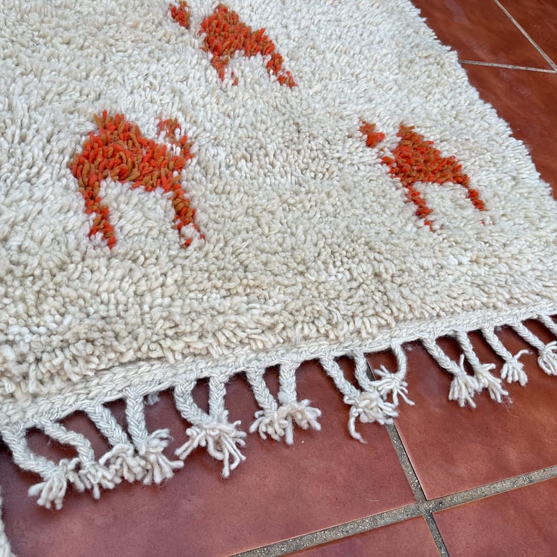 モロッコ ラグ カーペット 絨毯 アジラル ベニワレン ラクダ 13