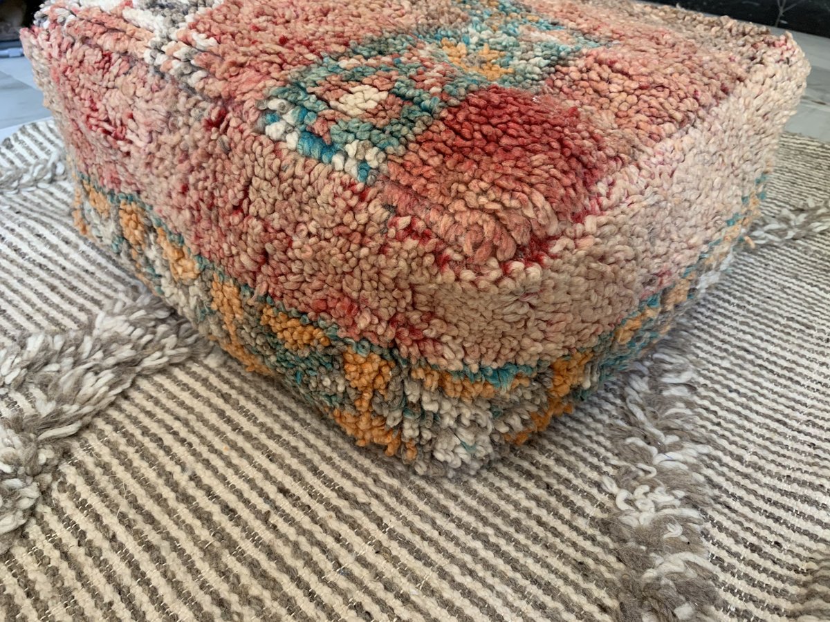 モロッコ プフ pouf ブジャドboujad ビンテージ オットマン 7