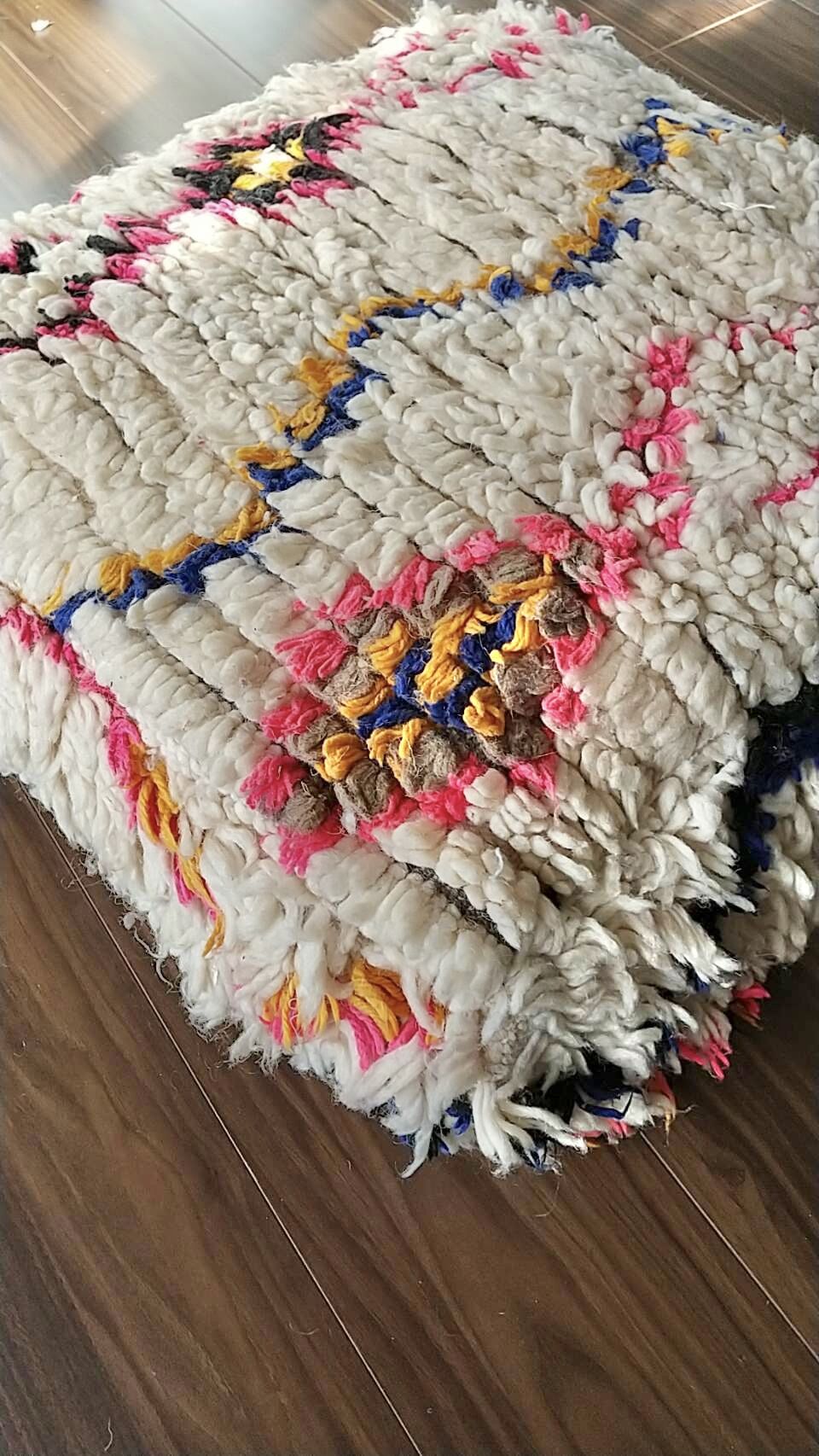モロッコ　プフ　pouf アジラル　オットマン クッション　ラグ　130 モロッコ プフ pouf アジラル オットマン クッション 4 | Boawid