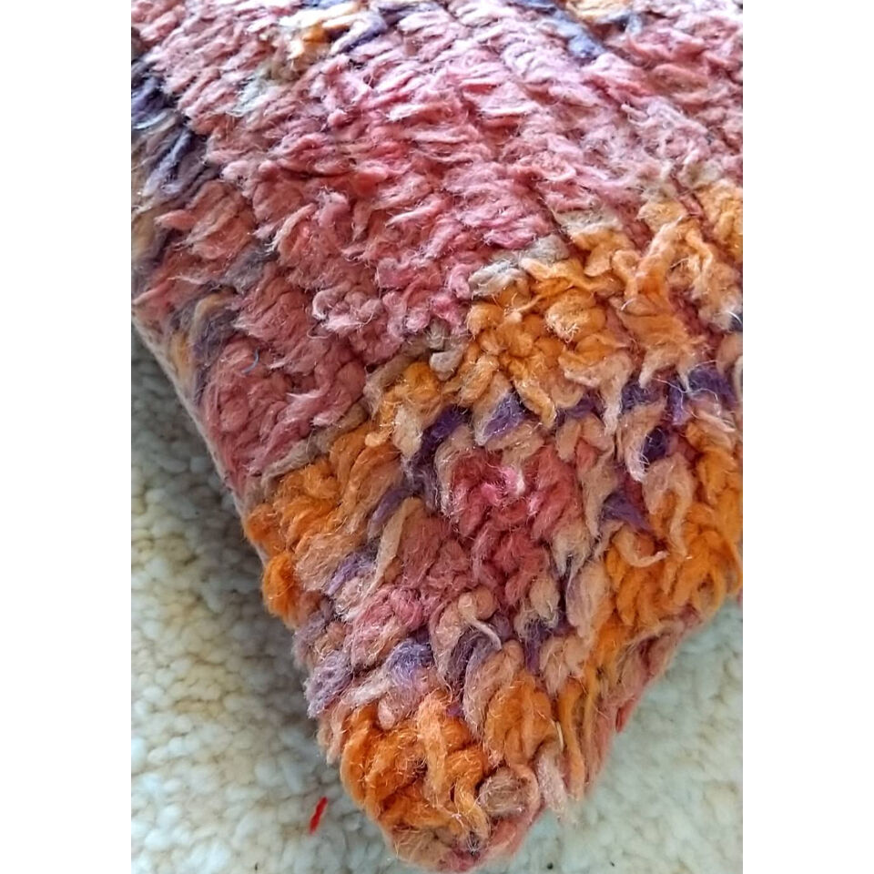 モロッコ ブジャド ラグ 絨毯 クッション プフ モロッコ プフ pouf