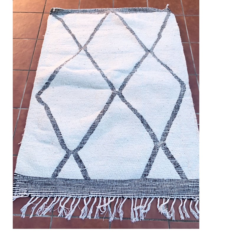 モロッコ ラグ rug ベニワレン ザナフィ カーペット 絨毯 プフ ...