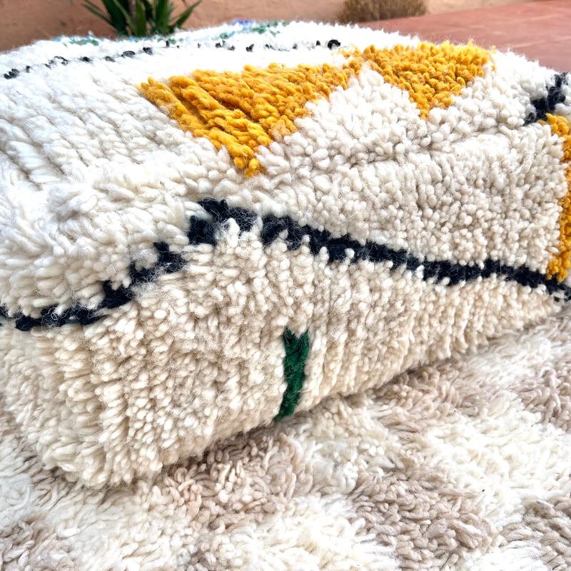 モロッコプフpouf アジラルオットマン クッションラグ135