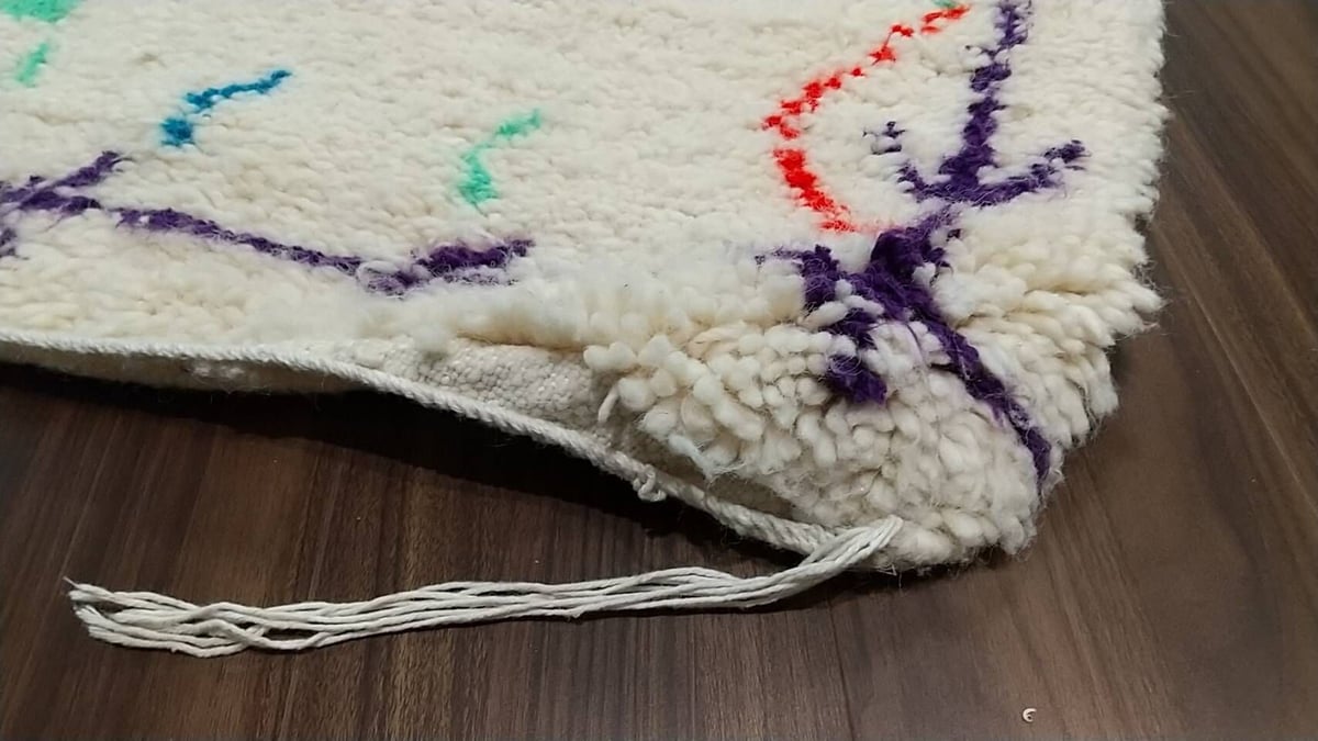 モロッコ ラグ rug アジラル ベニワレン 菱形 カラフル | Boawid