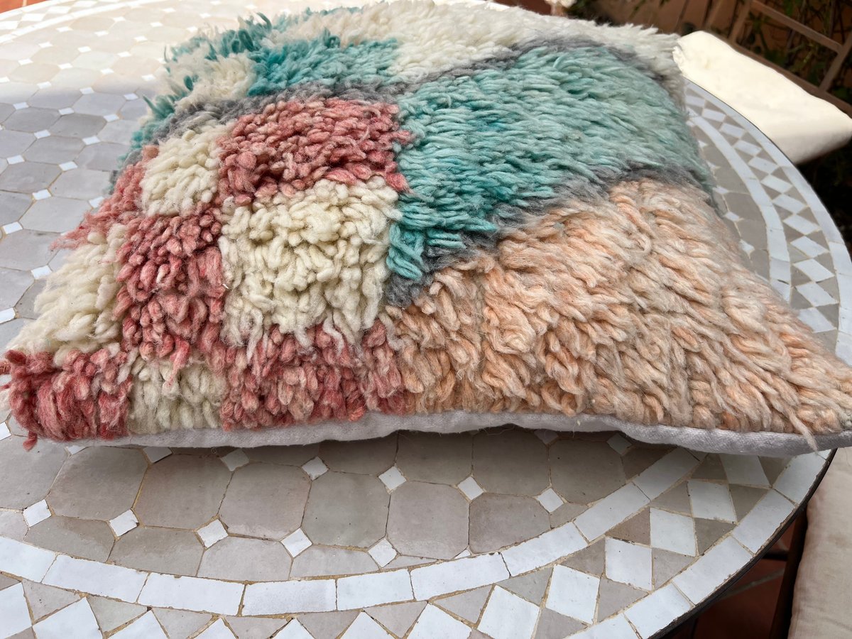 モロッコ ブジャド クッション クッションカバー プフ ラグ 191 | Boawid