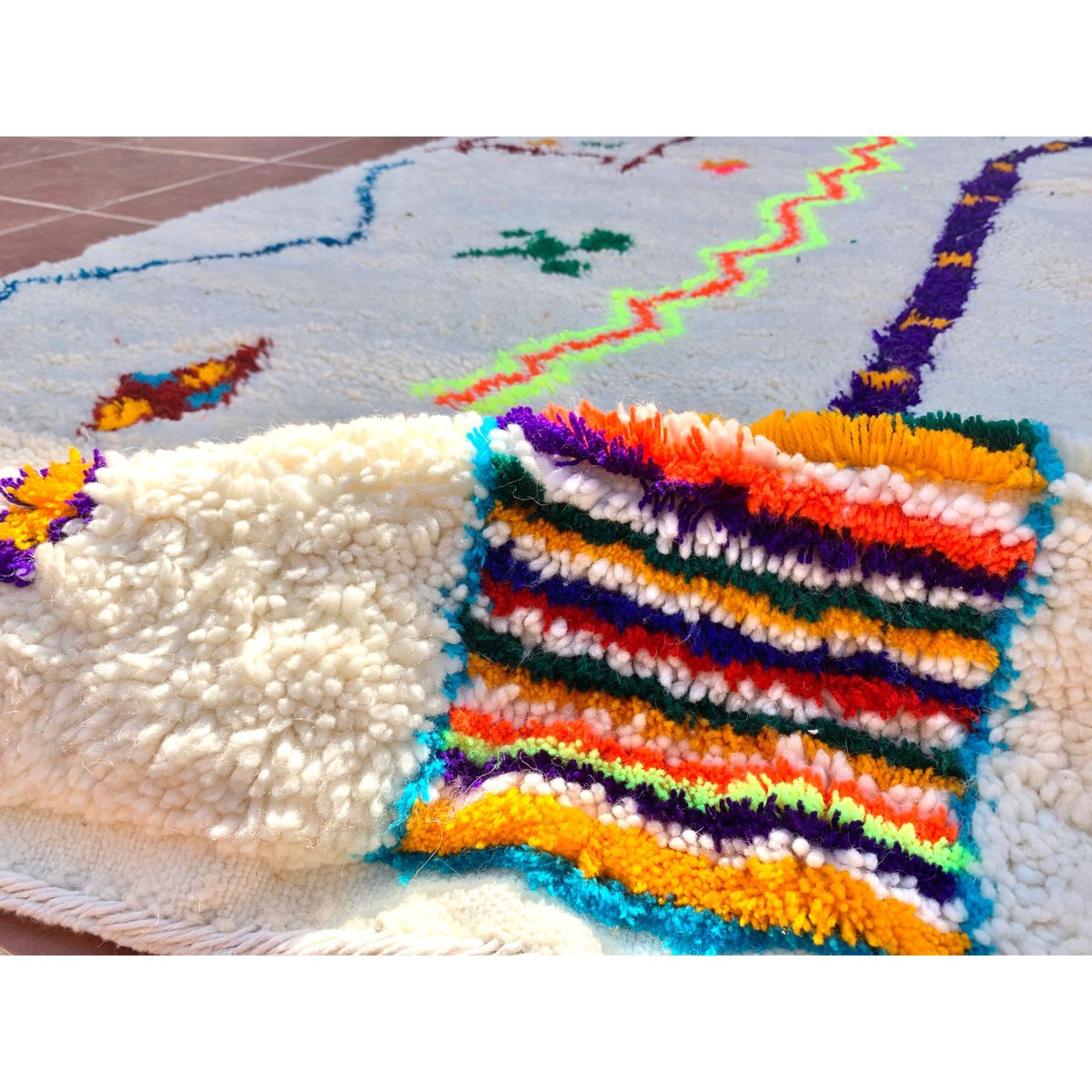 モロッコ ラグ カーペット 絨毯 アジラル ベニワレン 13 | Boawid