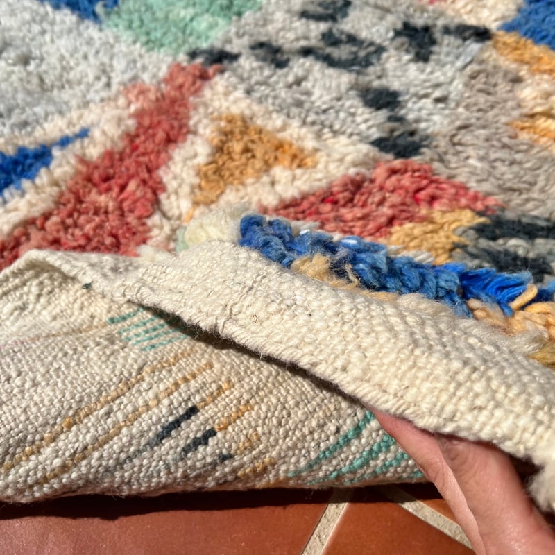 モロッコラグ 絨毯 幾何学模様 アジラル モロッコ ラグ rug アジラル ベニワレン 幾何学模様 | Boawid