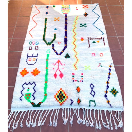 モロッコ ラグ カーペット　絨毯　アジラル ベニワレン　13
