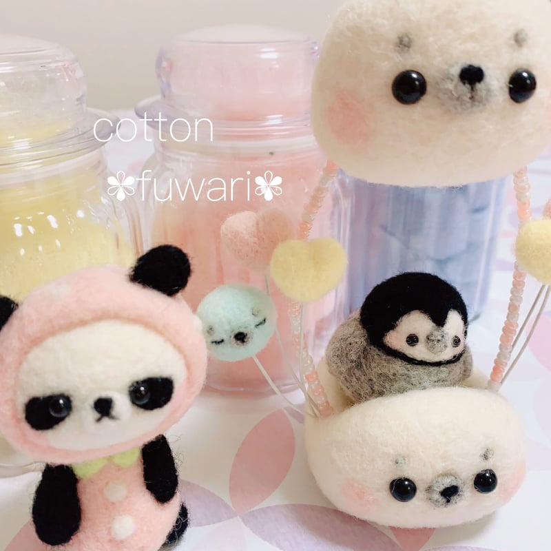 ♡アザラシさんとペンギン♪*ﾟパンダ♡ | cotton fuwari
