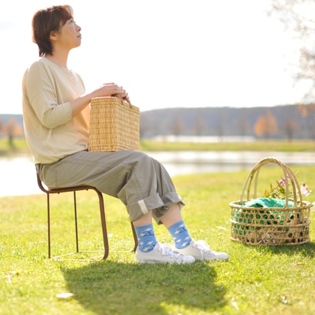 ふんわりくつした / 紫陽花