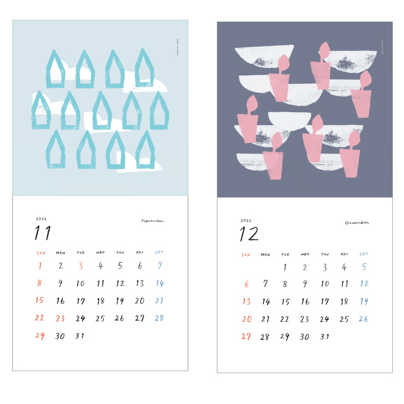 カレンダー・スケジュール kurumi QURUMI CALENDAR 2023 | michikuso shopping