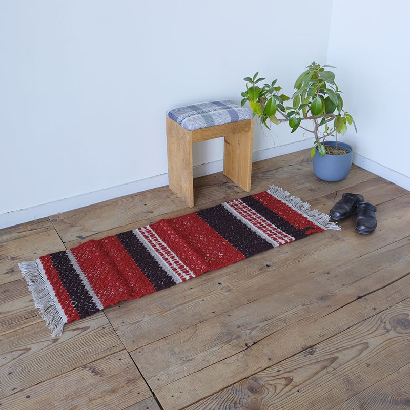 手織りマット“nohara” / マットL | salvia