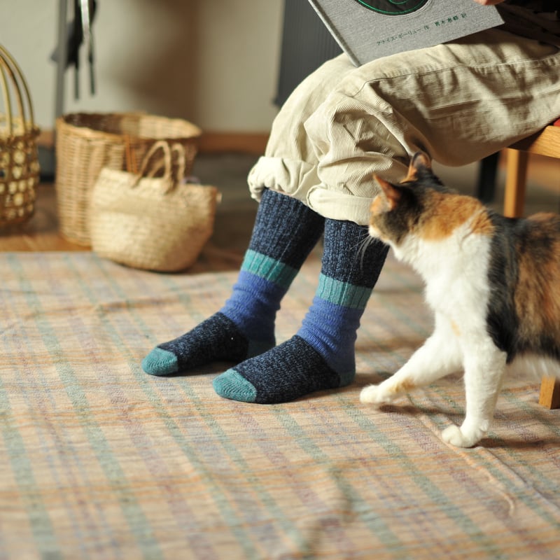 ざっくり編みくつした / 杢ウール / ロング(2024) | salvia