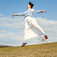 ざっくり編みくつした／和紙／ ふつうサイズ