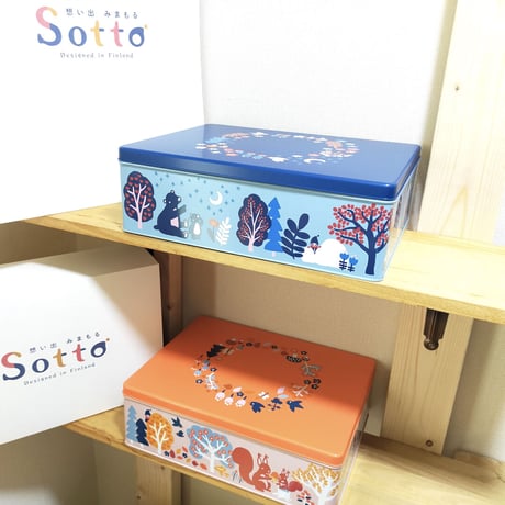 おもいで缶Sotto（ブルー）