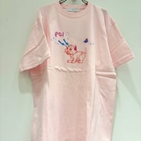 【Po/】ねこTee（ピンク）