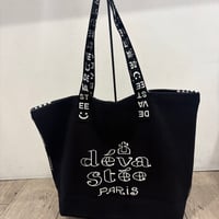 【DEVASTEE】 コットンニットトートバッグ