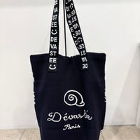 【DEVASTEE】コットンニット トートバッグ スモール