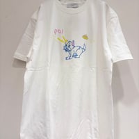 【Po/】ねこTee（ホワイト）