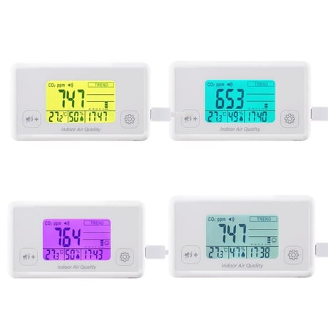 IAQ モニター：7727 (CO2/温度/湿度/時計付)