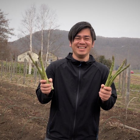 【1日3セット限定】上枝ヴィンヤード　通販「無農薬 ワインアスパラ 1kg（サイズ混合：30~40本前後）」《送料無料》