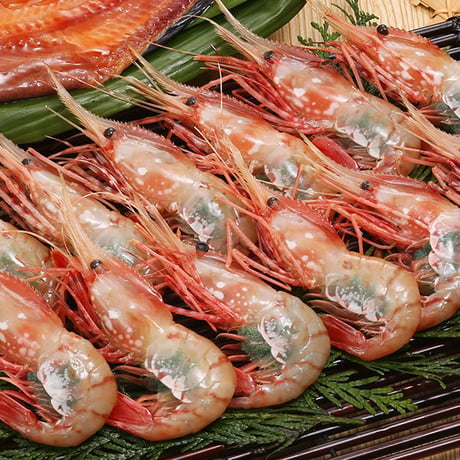 【濃厚な甘み】「船上氷結ボタンエビ！オス&メス食べ比べ1キロ（約17〜18尾）セット」《送料無料》（※沖縄、離島除く）