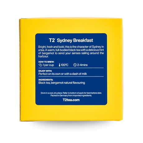 T2 紅茶　Sydney Breakfast ティーバッグ　25個入り