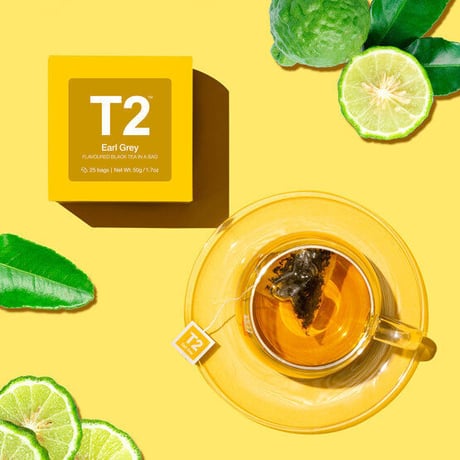 T2 紅茶 Earl Grey（アールグレイ）ティーバッグ 25個入り