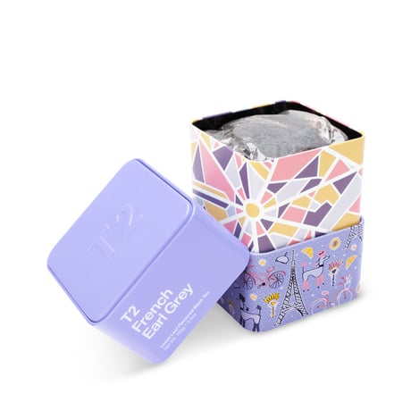 T2 紅茶 French Earl Grey（フレンチ・アールグレイ）茶葉 100g 缶タイプ