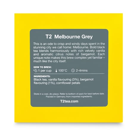 在庫限り　T2 紅茶 Melbourne Grey(メルボルン・グレイ）ティーバック25個入り