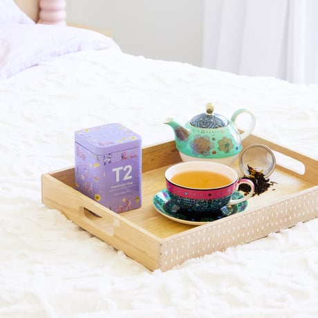 T2 紅茶 French Earl Grey（フレンチ・アールグレイ）ティーバッグ 12個入　クリアボックス