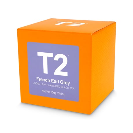 T2 紅茶 French Earl Grey（フレンチ・アールグレイ）茶葉 100g 箱タイプ