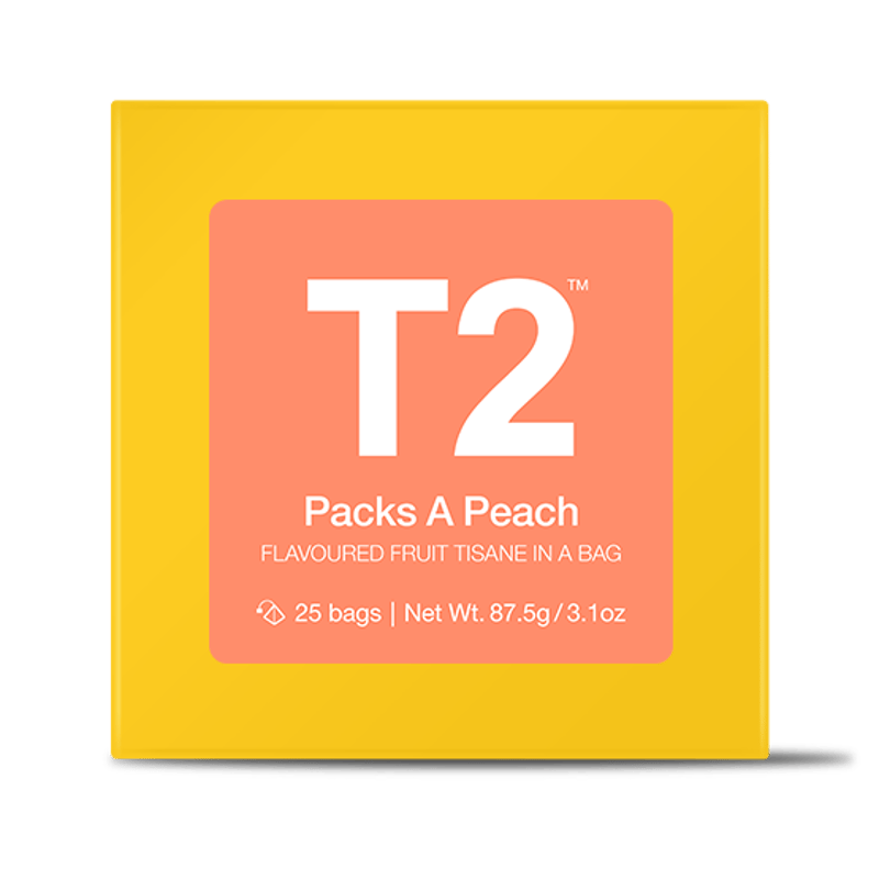 T2 紅茶 Packs A Peach（パックス・ア・ピーチ）ティーバッグ 25個入り