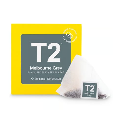 在庫限り　T2 紅茶 Melbourne Grey(メルボルン・グレイ）ティーバック25個入り