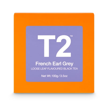 T2 紅茶 French Earl Grey（フレンチ・アールグレイ）茶葉 100g 箱タイプ