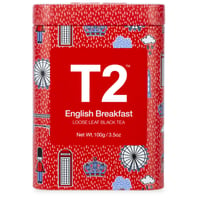 T2 紅茶 English Breakfast（イングリッシュ・ブレックファスト）茶葉 100g 缶タイプ