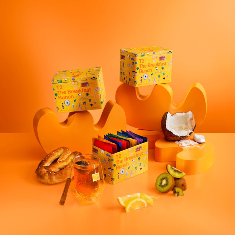 T2 紅茶 The Breakfast Bunch ティーバッグ20個入り アソートボックス