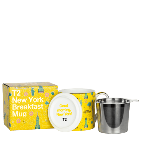 T2 マグ Iconic New York Breakfast Mug with Infuser