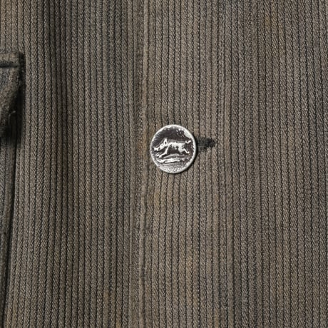 30-40s France Vintage EGAN Cotton Pique Hunting Jacket