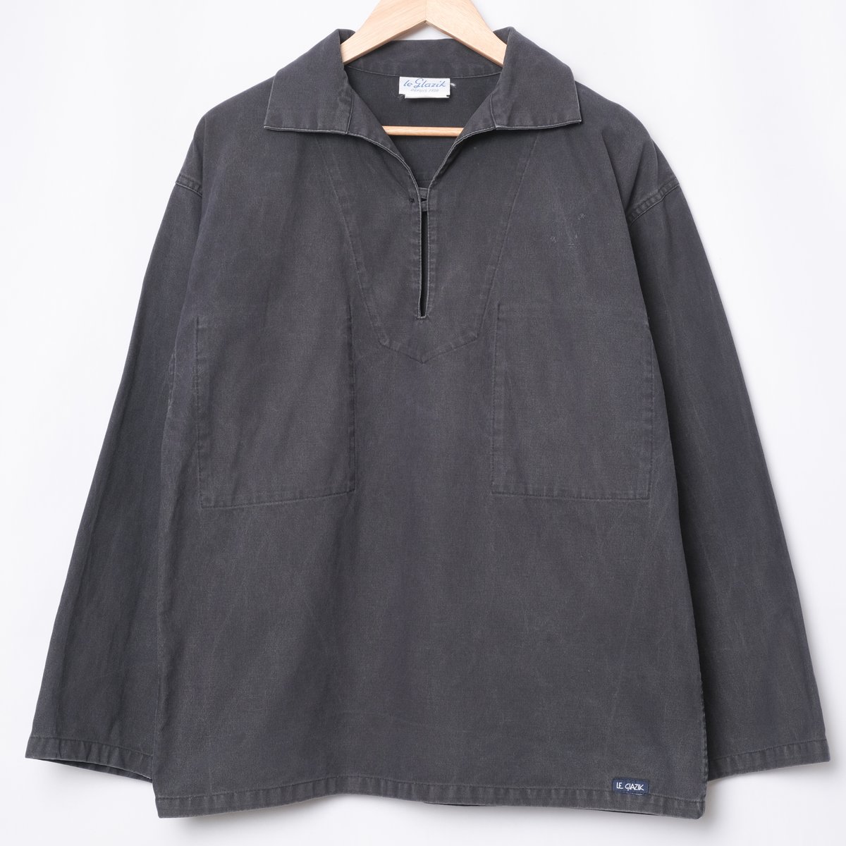 フランス製【LE GLAZIK】セーラースモック 90s France Vintage Le Glazik Cotton Fisherman S