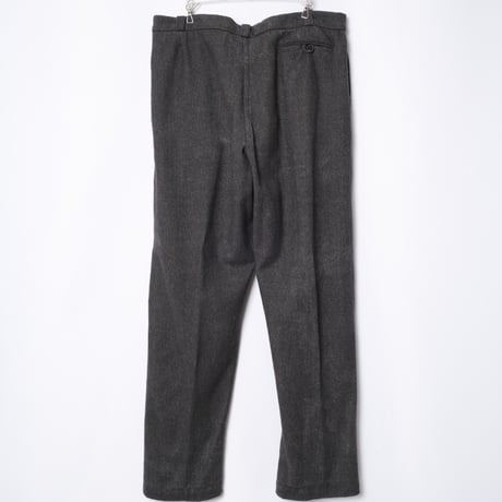 40-50s France Vintage Wool Piqué Trousers