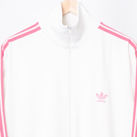 80s Vintage adidas Track Jacket White × Pink (Made in France)